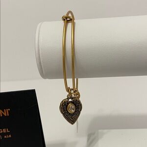 Alex and Ani Gold-Bronze Tone Guardian Angel Charm Bracelet